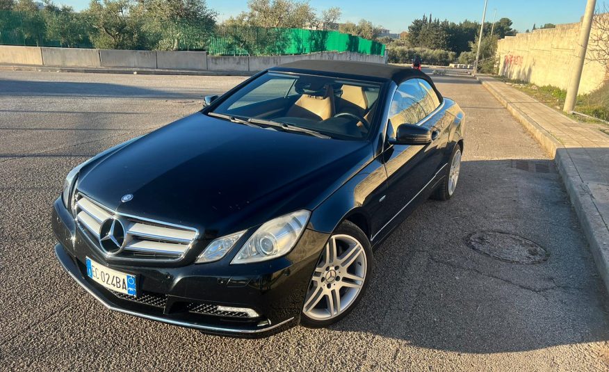 Mercedes-benz E 250 CDI Cabrio BlueEFFICIENCY Avantgarde